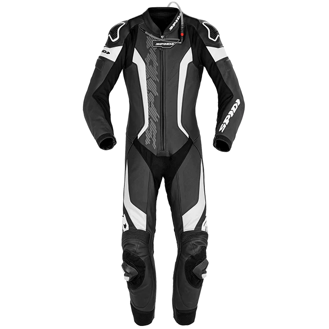 Spidi Laser Pro Einteiler Lederkombi – Perforierter Rennanzug | Herren | Schwarz/Weiß | Y154011